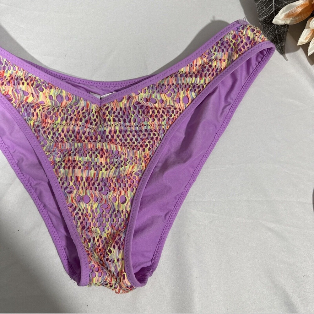 NEW $58 Becca‎ [ Large ] Coastal Brazilian Bikini Bottom in Orchid - Picture 5 of 12